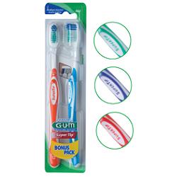 GUM SUPER TIP 463 COMPACT SPAZZOLINO MEDIO BONUS PACK 2 PEZZI - Parafarmacia Mostacciano