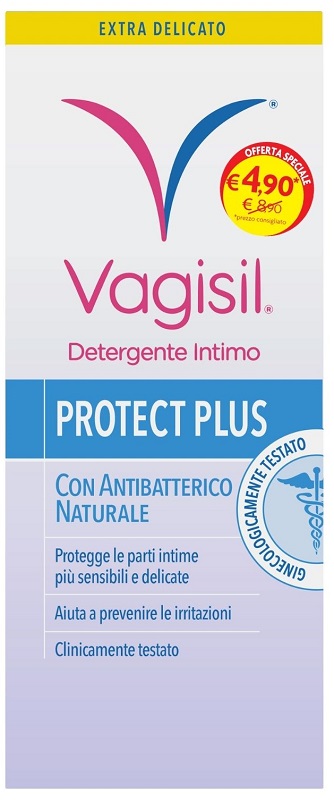 VAGISIL DETERGENTE INTIMO PROTECT PLUS 250 ML - Parafarmacia Mostacciano