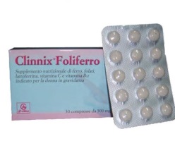 CLINNIX FOLIFERRO 30 COMPRESSE - Parafarmacia Mostacciano