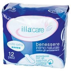 ILLA CARE ASSORBENTE NOTTE EXTRA 12 PEZZI - Parafarmacia Mostacciano