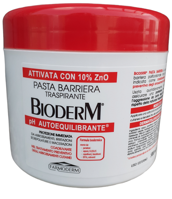 BIODERM PASTA BARRIERA ZINCO 500 ML - Parafarmacia Mostacciano