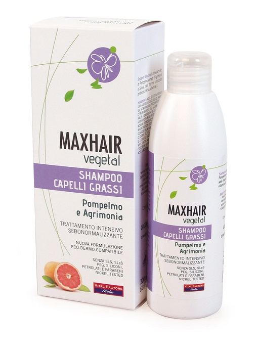 MAX HAIR VEGETAL SHAMPOO CAPELLI GRASSI 200 ML - Parafarmacia Mostacciano