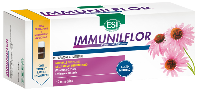 ESI IMMUNILFLOR MINI DRINK 12 FLACONCINI - Parafarmacia Mostacciano
