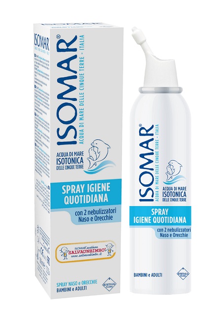 SOLUZIONE ACQUA DI MARE ISOMAR SPRAY IGIENE QUOTIDIANA 100 ML - Parafarmacia Mostacciano