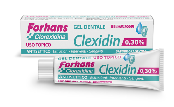 FORHANS CLEXIDIN COLLUTORIO IN GEL ALLA CLOREXIDINA 0,30% 30 - Parafarmacia Mostacciano