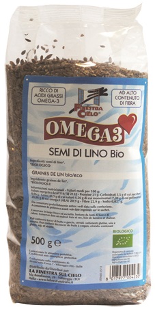 FSC OMEGA3 SEMI DI LINO BIO AD ALTO CONTENUTO DI FIBRA 500 G - Parafarmacia Mostacciano