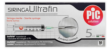 SIRINGA PIC ULTRAFINE 5 ML AGO 14 10 PEZZI - Parafarmacia Mostacciano