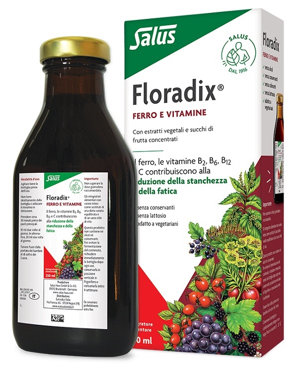FLORADIX FERRO E VITAMINE 250 ML - Parafarmacia Mostacciano
