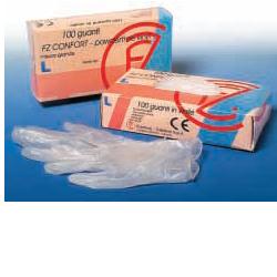 GUANTO IN VINILE CONFORT MISURA EXTRA SMALL ANTIADERENTE BIOCOMPATIBILE UTILIZZABILE ANCHE A CONTATTO CON SOSTANZE ALIMENTARI 100 PEZZI SENZA POLVERE - Parafarmacia Mostacciano