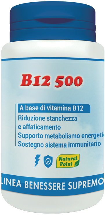 B12 500 CIANOCOBALAMINA 100 CAPSULE VEGETALI - Parafarmacia Mostacciano