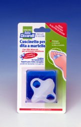 CUSCINETTO PER DITA A MARTELLO REALIZZATO IN GEL DI SILICONEBIANCO SEMITRASPARENTE SAGOMATA PER PROTEGGERE E DISTENDERE LE DITA CONTRATTE IGIENEPIEDE 2 PEZZI - Parafarmacia Mostacciano