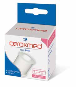 CEROTTO ADESIVO IN ROCCHETTO CEROXMED IN TESSUTO NON TESSUTO AERATO IPOALLERGENICO BIANCO 500X5 CM 1 PEZZO - Parafarmacia Mostacciano
