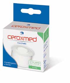 CEROTTO ADESIVO IN ROCCHETTO CEROXMED IN SETA AERATO IPOALLERGENICO BIANCO 500X2,5 CM 1 PEZZO - Parafarmacia Mostacciano