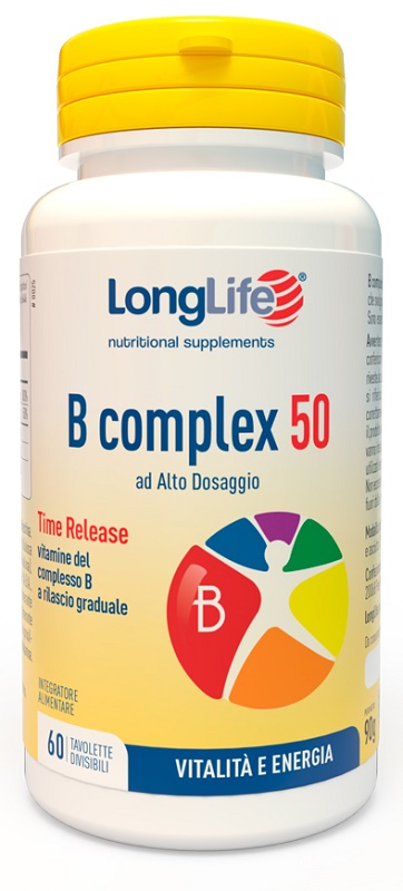 LONGLIFE B COMPLEX 50 T/R 60 TAVOLETTE - Parafarmacia Mostacciano