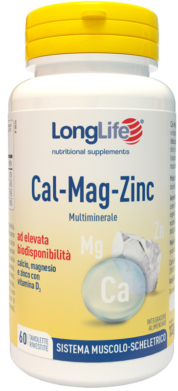 LONGLIFE CAL MAG ZINC 60 TAVOLETTE - Parafarmacia Mostacciano