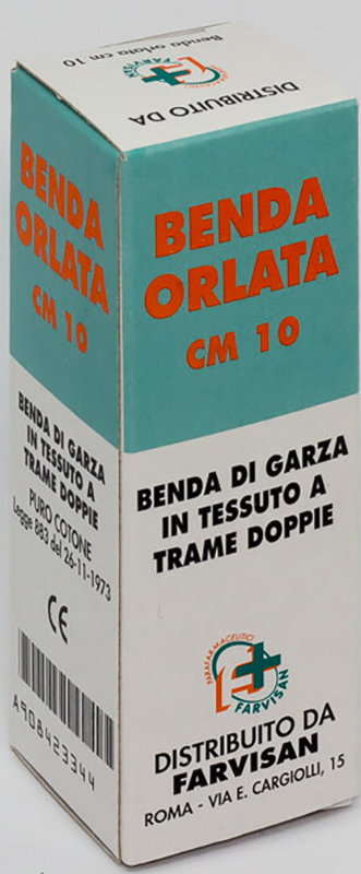 BENDA IN GARZA IDROFILA ORLATA 10X500CM - Parafarmacia Mostacciano