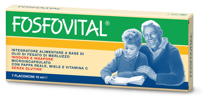 FOSFOVITAL OLIO FEGATO DI MERLUZZO 7 FLACONCINI - Parafarmacia Mostacciano