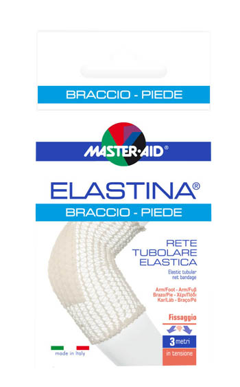 RETE TUBOLARE ELASTICA IPOALLERGENICA MASTER-AID ELASTINA BRACCIO/PIEDE 3 MT IN TENSIONE CALIBRO 4 CM - Parafarmacia Mostacciano