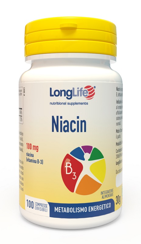 LONGLIFE NIACIN 100 MG 100 COMPRESSE - Parafarmacia Mostacciano