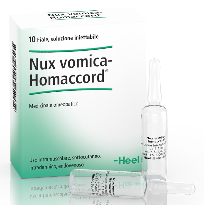 HEEL NUX VOMICA HOMACCORD 10 FIALE - Parafarmacia Mostacciano