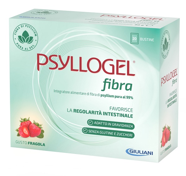 PSYLLOGEL FIBRA FRAGOLA 20 BUSTINE - Parafarmacia Mostacciano