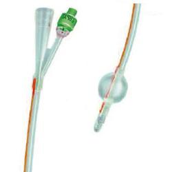 CATETERE FOLEY IN SILICONE TRASPARENTE A 2 VIE CON PALLONCINO 5-10ML DIAMETRO CH16 5,33MM LUNGHEZZA 40CM - Parafarmacia Mostacciano