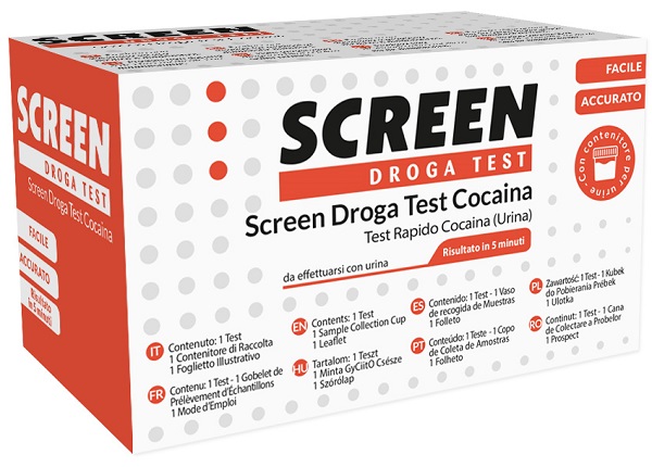 TEST DROGA SCREEN RILEVAZIONE COCAINA NELL'URINA - Parafarmacia Mostacciano