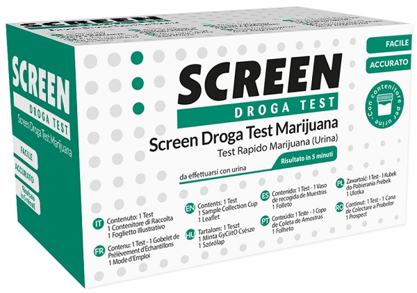 TEST DROGA SCREEN RILEVAZIONE THC MARIJUANA NELL'URINA - Parafarmacia Mostacciano