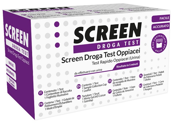 DROGA TEST CHE RILEVA UNA SOSTANZA OPPIACEI EROINA SCREEN DROGA TEST OPPIACEI - Parafarmacia Mostacciano