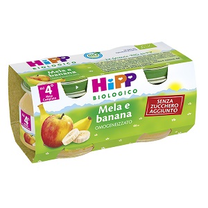 HIPP BIO FRUTTA GRATTUGGIATA MELA BANANA 4X100 G - Parafarmacia Mostacciano