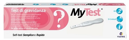TEST DI GRAVIDANZA RAPIDO HCG MYTEST 2 PEZZI - Parafarmacia Mostacciano