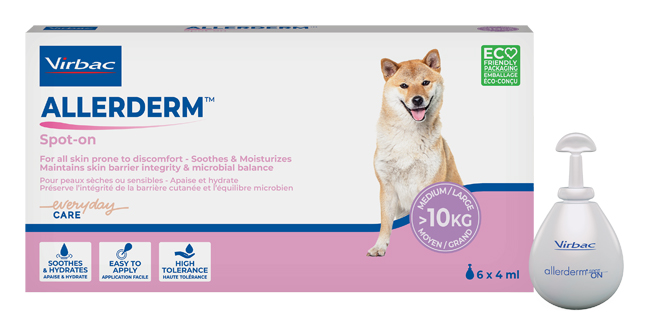 ALLERDERM SPOT ON CANI SUPERIORI A 10 KG 6 PIPETTE 4 ML - Parafarmacia Mostacciano