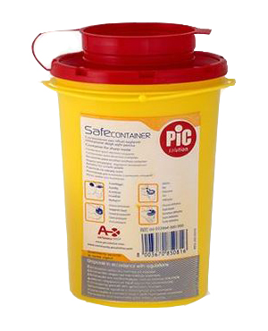CONTENITORE DI SICUREZZA PER TALGIENTI PIC CAPACITA' 0,6 LITRI ARTICOLO 00022994000000 1 PEZZO - Parafarmacia Mostacciano