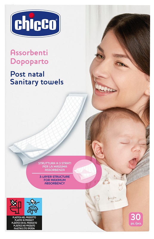CHICCO ASSORBENTI PROTECTION POSTPARTO 30 PEZZI - Parafarmacia Mostacciano