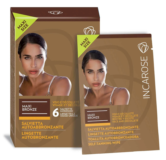 INCAROSE MAXI BRONZE 6 SALVIETTE VEG* - Parafarmacia Mostacciano