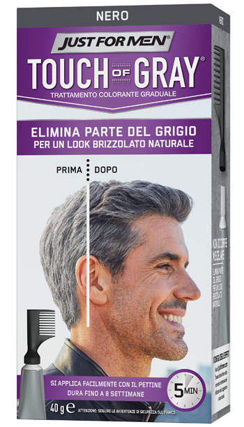 JUST FOR MEN TOUCH OF GRAY NERO 40 G - Parafarmacia Mostacciano