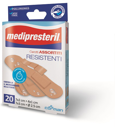 CEROTTI ASSORTITI MEDIPRESTERIL RESISTENTI 20 PEZZI - Parafarmacia Mostacciano