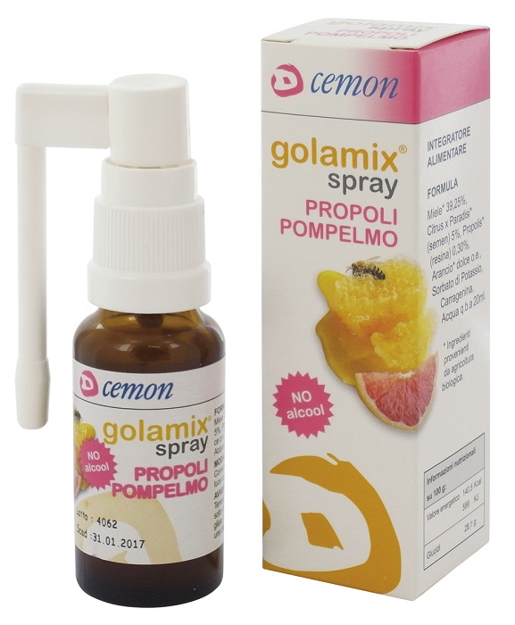 GOLAMIX SPRAY - PROPOLI POMPELMO 20 ML - Parafarmacia Mostacciano