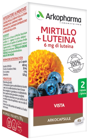 ARKO CAPSULE MIRTILLO+LUTEINA 45 CAPSULE - Parafarmacia Mostacciano