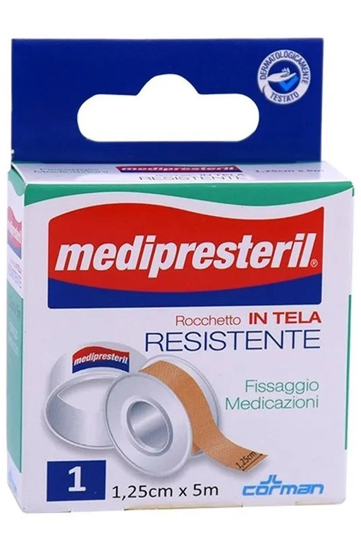 CEROTTO IN ROCCHETTO MEDIPRESTERIL IN TELA RESISTENTE M5X1,25CM - Parafarmacia Mostacciano