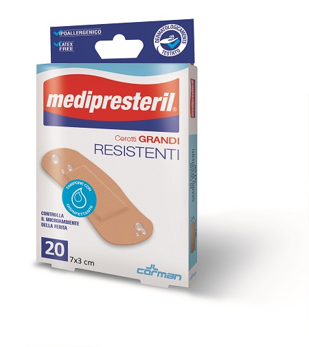 CEROTTO MEDIO MEDIPRESTERIL RESISTENTE 7X2CM 20 PEZZI - Parafarmacia Mostacciano