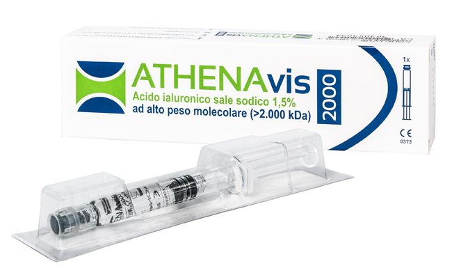 SIRINGA INTRA-ARTICOLARE ATHENAVIS 2000 ACIDO IALURONICO 1,5% 30 MG 2 ML 3 PEZZI - Parafarmacia Mostacciano