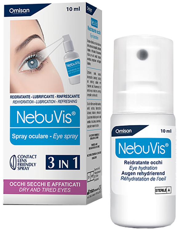 NEBUVIS REIDRATANTE OCCHI SPRAY 10 ML 1 PEZZO - Parafarmacia Mostacciano