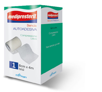 BENDA ADESIVA MEDIPRESTERIL 8X400 CM - Parafarmacia Mostacciano