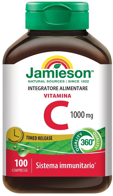 VITAMINA C 1000 TIMED RELEASE 100 COMPRESSE BARATTOLO 128,9 G - Parafarmacia Mostacciano