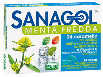 SANAGOL MENTA FREDDA 24 CARAMELLE - Parafarmacia Mostacciano