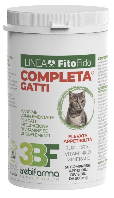 COMPLETA GATTI 50 COMPRESSE BARATTOLO 25 G - Parafarmacia Mostacciano
