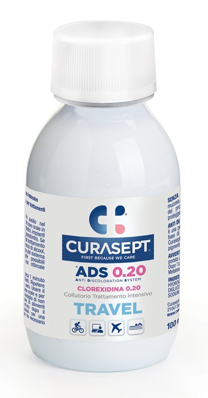 CURASEPT COLLUTORIO 0,20 ADS TRAVEL 100 ML - Parafarmacia Mostacciano