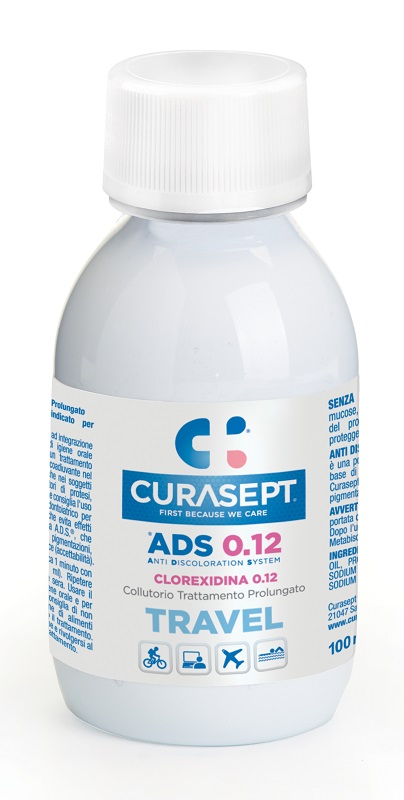 CURASEPT COLLUTORIO 0,12 TRAVEL ADS 100 ML - Parafarmacia Mostacciano