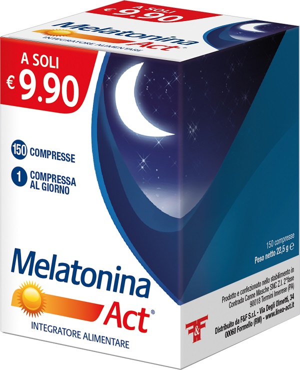 MELATONINA ACT 1 MG 150 COMPRESSE - Parafarmacia Mostacciano